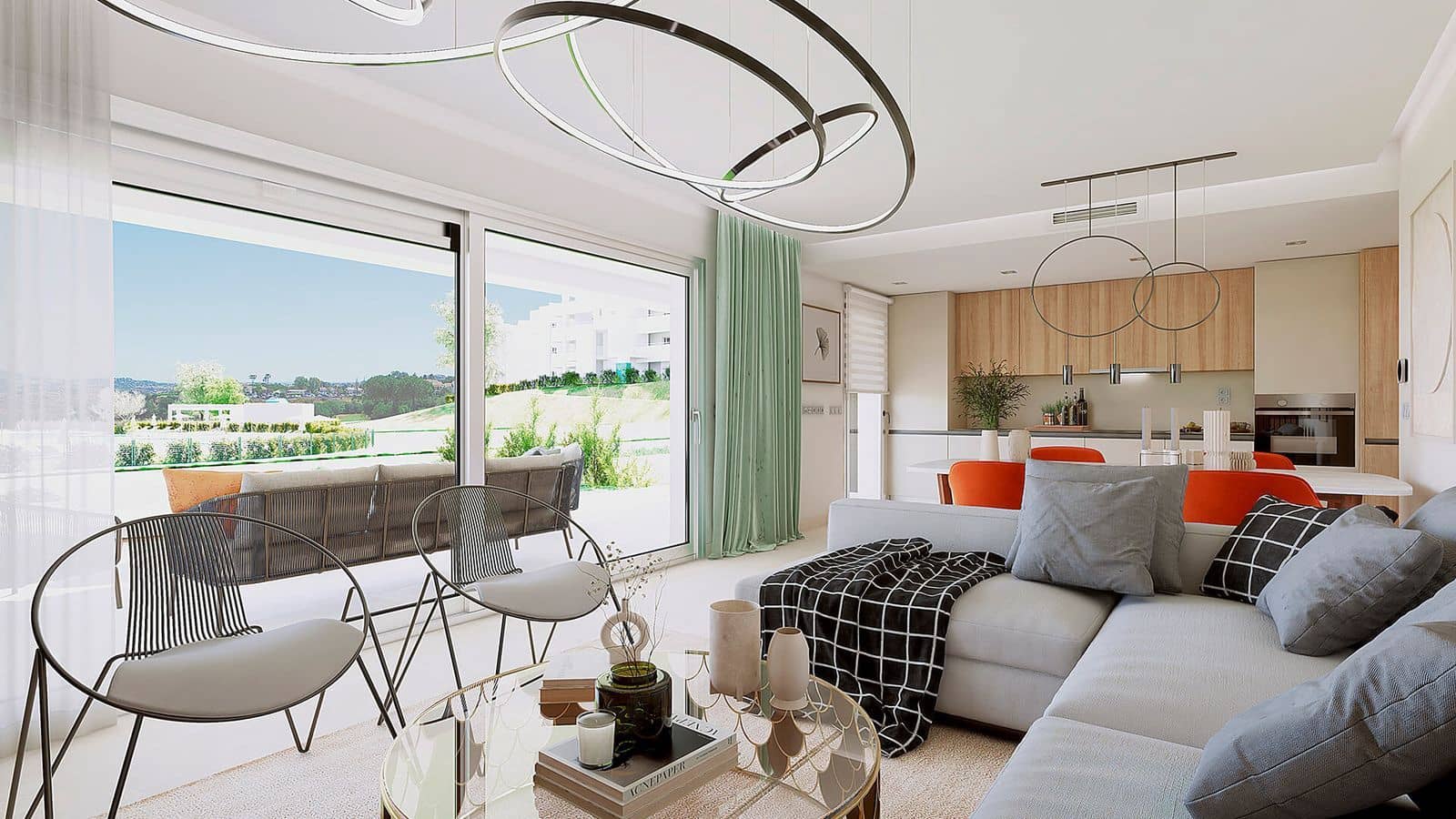 3 sypialnia Apartament na sprzedaż w Mijas z basenem garażem - 400 000 € (Ref: 10004086)
