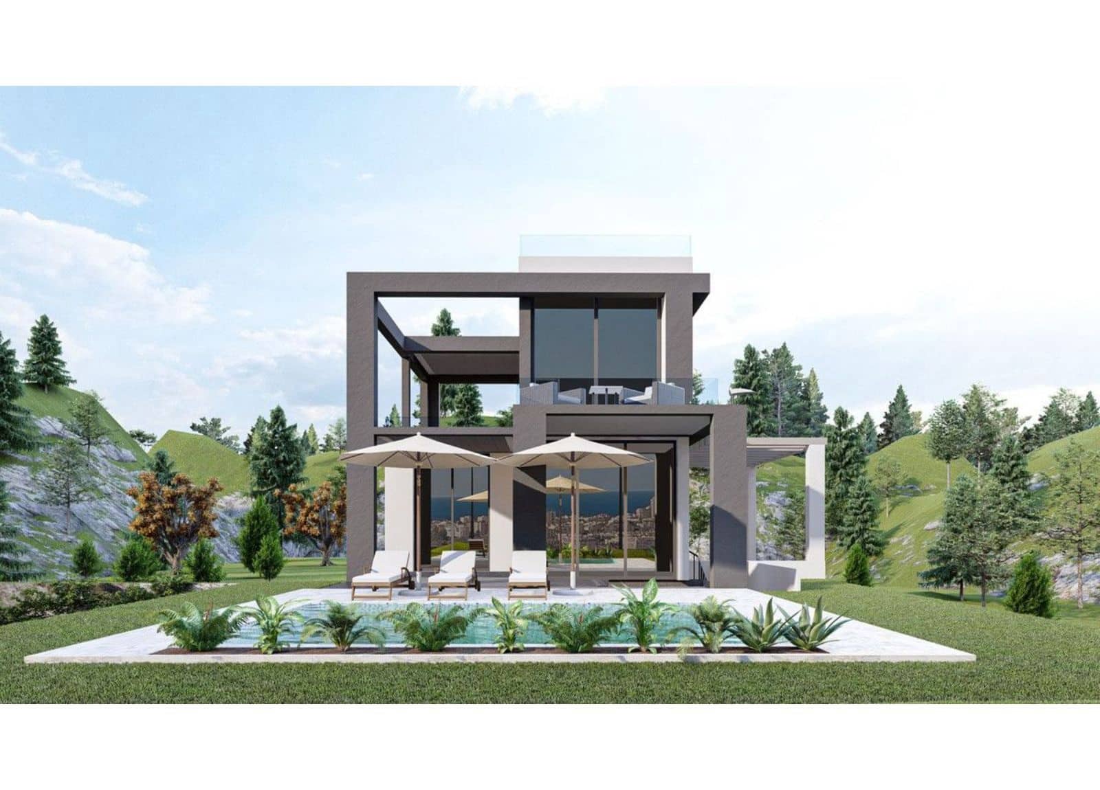 3 soverom Villa til salgs i Mijas med svømmebasseng garasje - € 1 300 000 (Ref: 10005368)