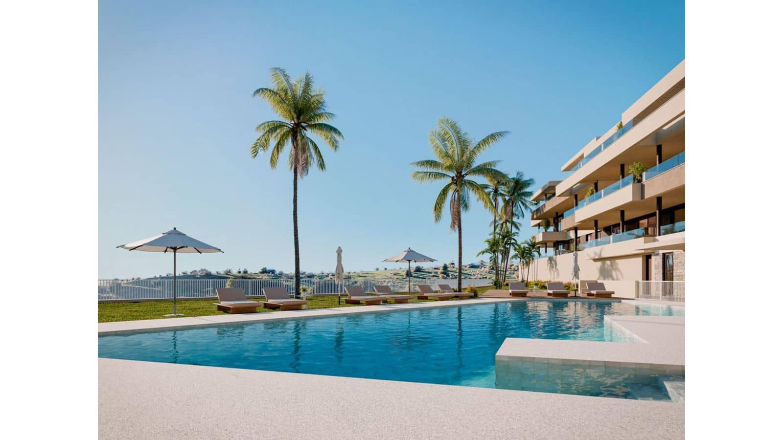 2 soverom Leilighet til salgs i Mijas med svømmebasseng garasje - € 395 000 (Ref: 10005448)
