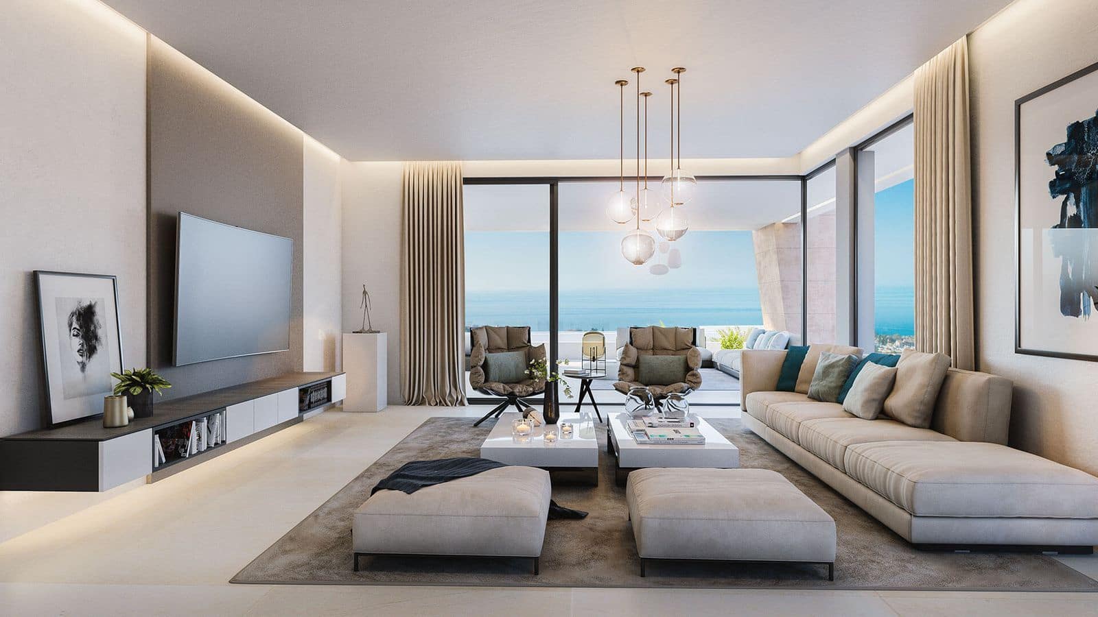 3 sovrum Lägenhet till salu i New Golden Mile med pool garage - 1 372 710 € (Ref: 10006511)