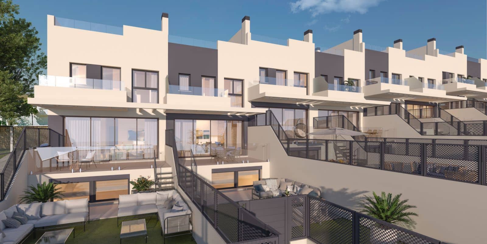 3 sypialnia Dom blizniak na sprzedaż w Mijas z basenem garażem - 612 000 € (Ref: 10007420)