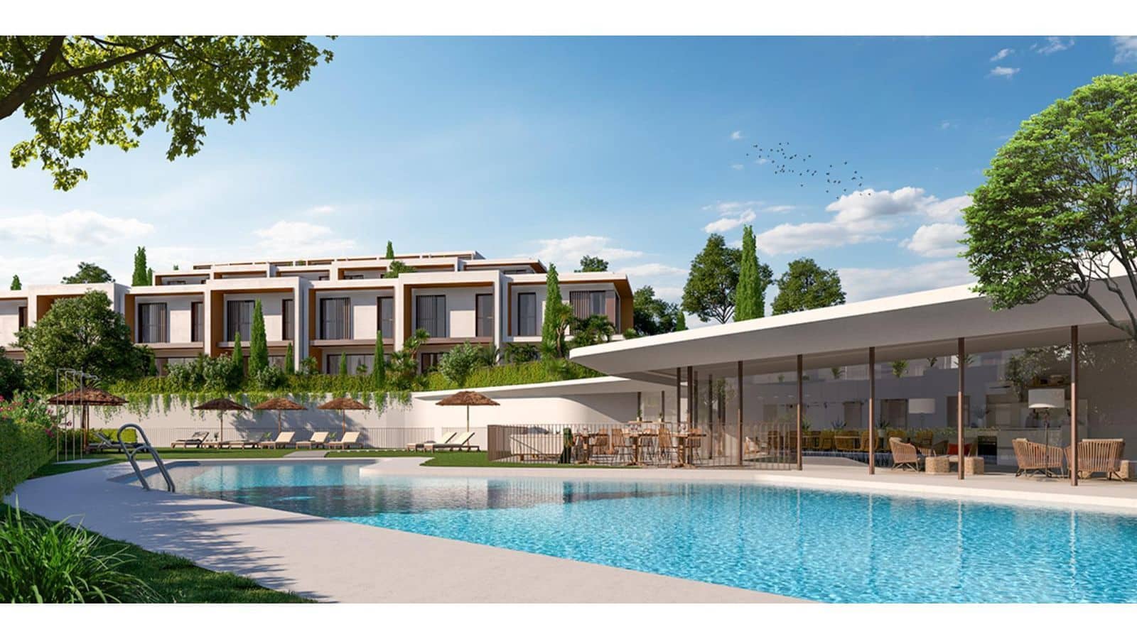Pareado de 3 habitaciones en La Cala de Mijas en venta con piscina garaje - 676.000 € (Ref: 10007442)