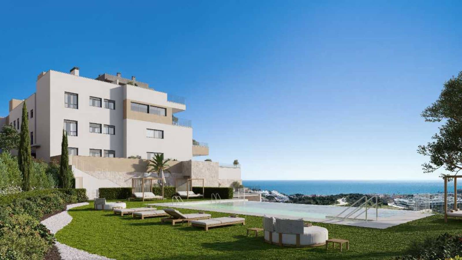 Apartamento de 3 habitaciones en La Cala de Mijas en venta con piscina garaje - 659.000 € (Ref: 10008919)