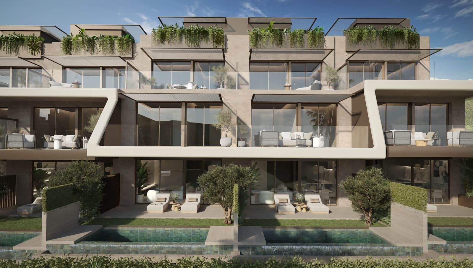 3 bedroom Semi-detached Villa for sale in Elviria with pool garage - € 1,395,275 (Ref: 10008929)