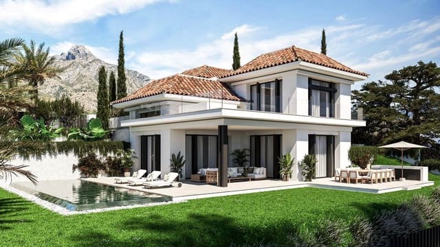 Chalet de 4 habitaciones en Nagüeles Alto, Marbella en venta con piscina garaje - 4.900.000 € (Ref: 10009033)