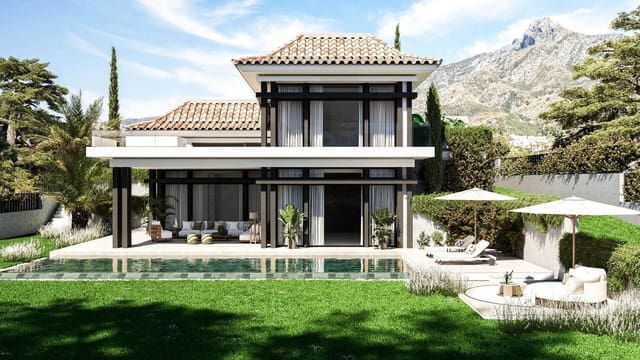 Chalet de 4 habitaciones en Nagüeles Alto, Marbella en venta con piscina garaje - 4.900.000 € (Ref: 10009033)