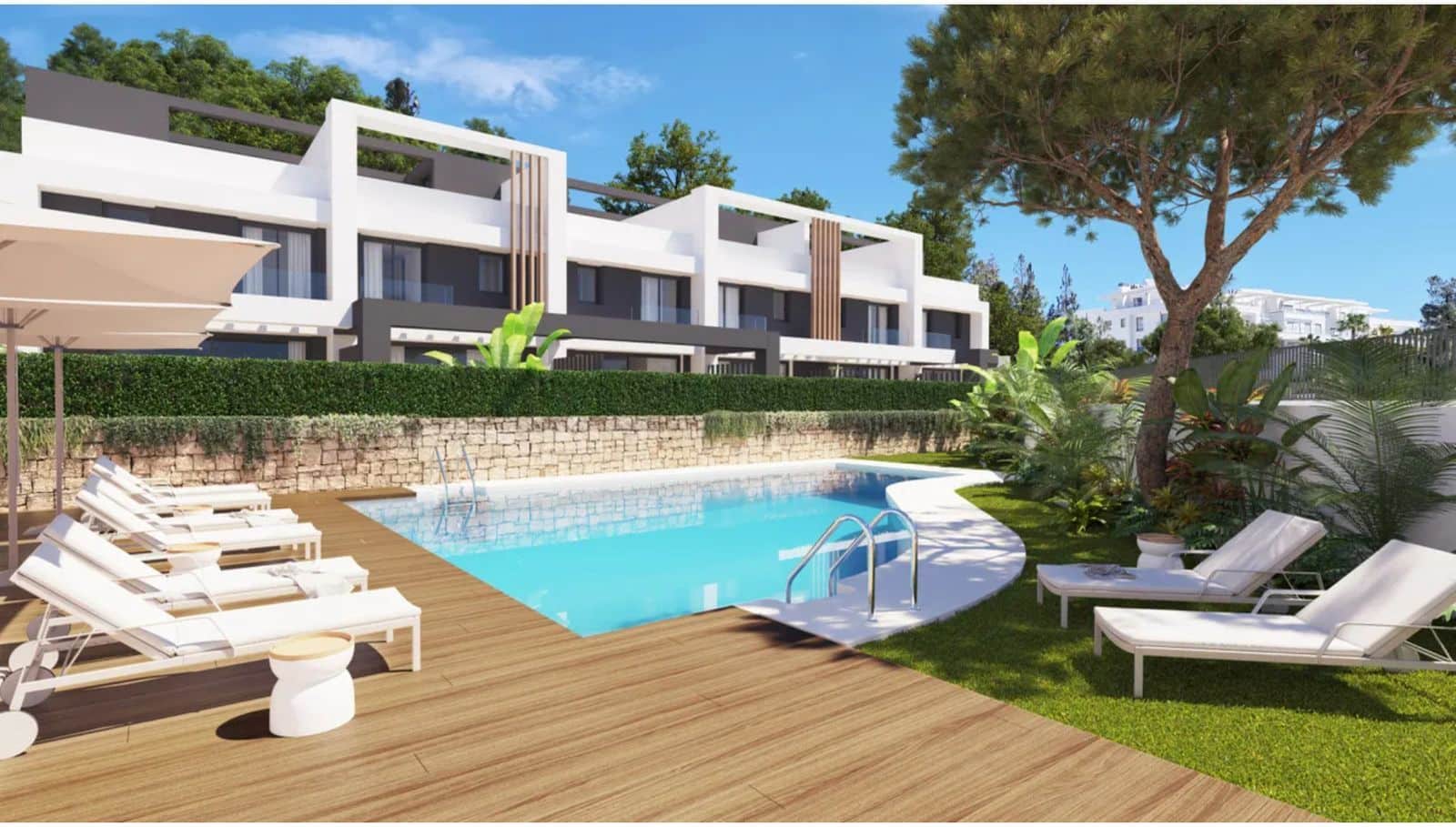 3 chambre Maison de Ville à vendre à Mijas avec piscine garage - 999 000 € (Ref: 10038793)