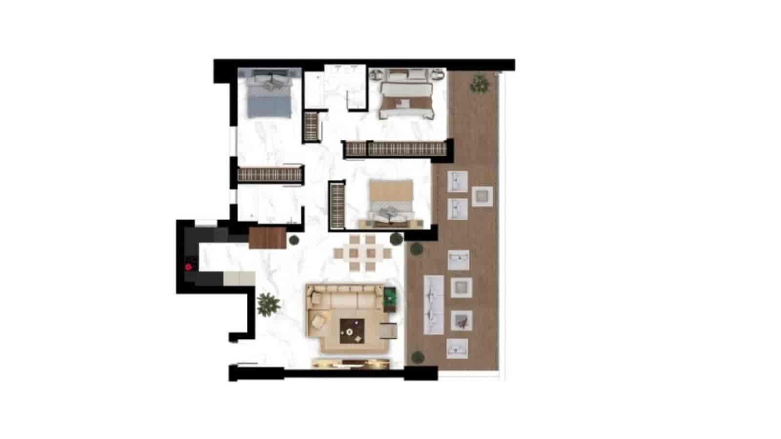 4 camera da letto Attico in vendita in Marbella con piscina garage - 1.490.000 € (Rif: 9751333)