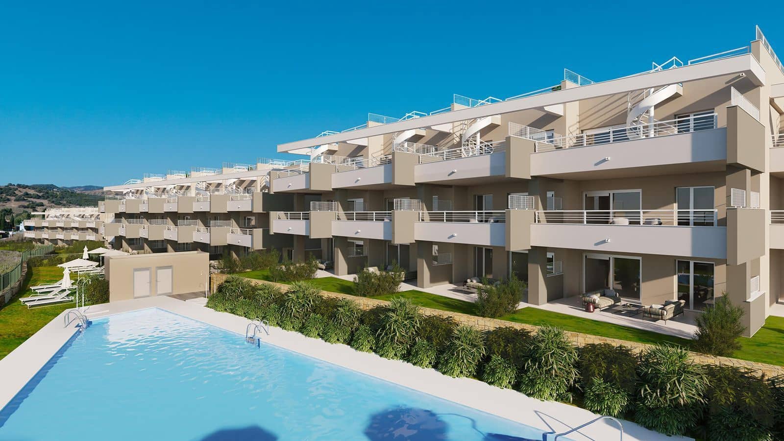 3 sovrum Lägenhet till salu i Estepona med pool garage - 375 000 € (Ref: 9786890)