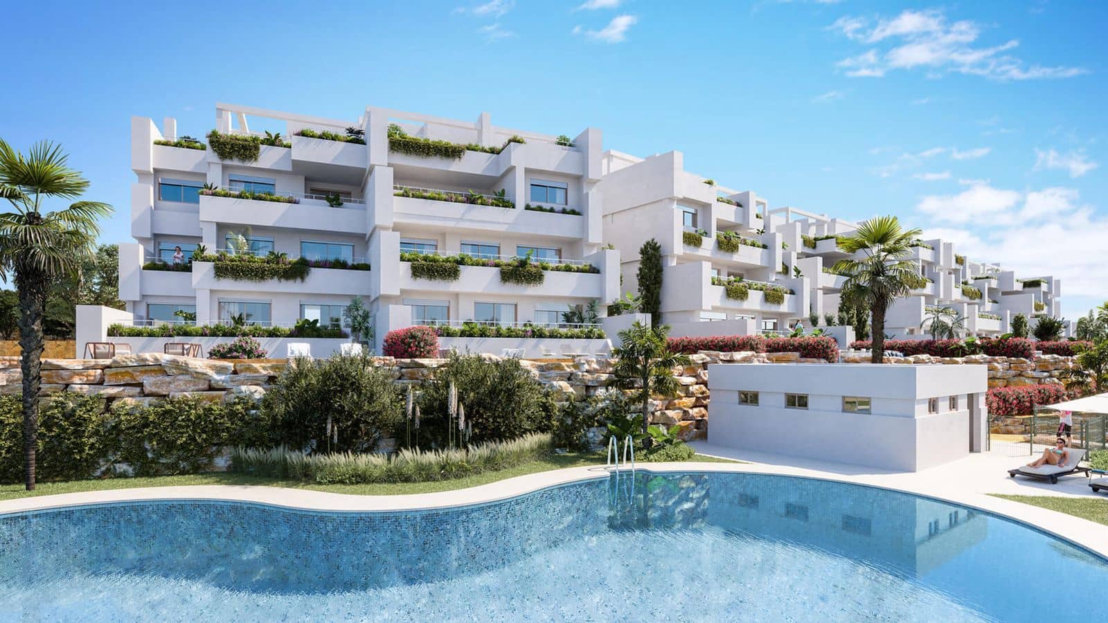 3 sovrum Lägenhet till salu i Estepona med pool garage - 320 000 € (Ref: 9786938)