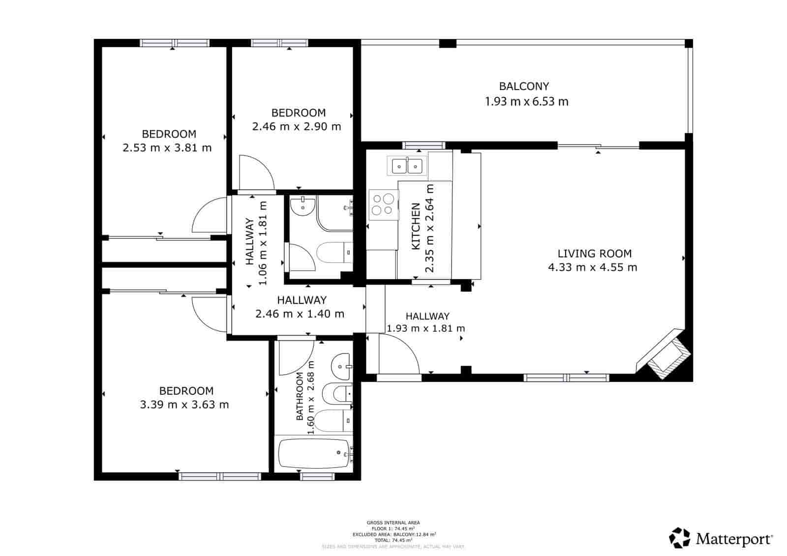 3 soverom Leilighet til salgs i Benalmadena Costa med svømmebasseng - € 325 000 (Ref: 9833591)