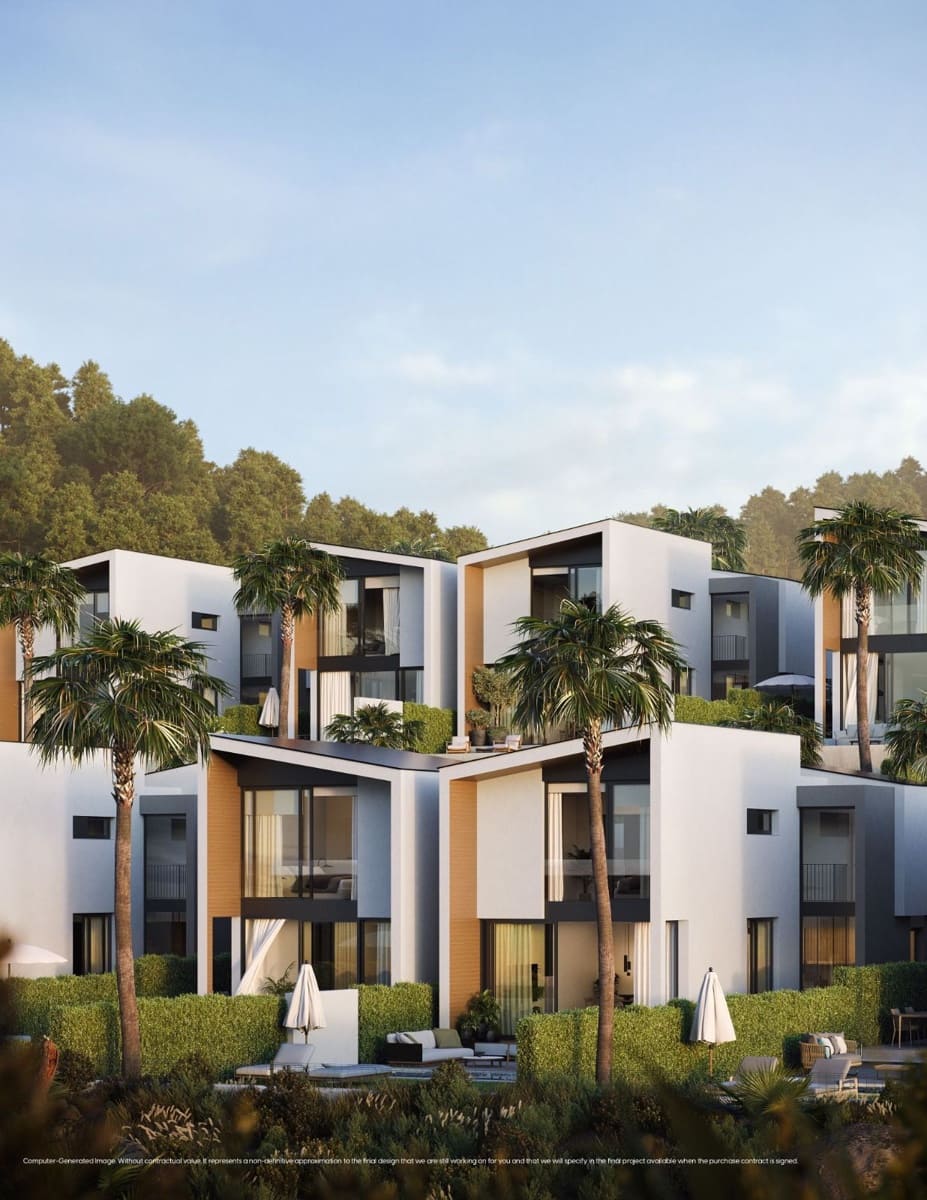 3 soverom Kjedet enebolig til salgs i Mijas med svømmebasseng garasje - € 1 324 000 (Ref: 9995658)