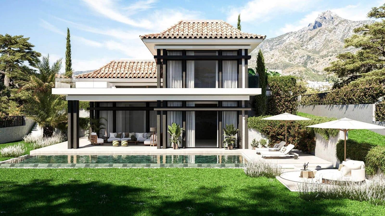 4 makuuhuone Huvila myytävänä paikassa Marbella mukana uima-altaan 
autotalli - 4 900 000 € (Ref: 9995706)
