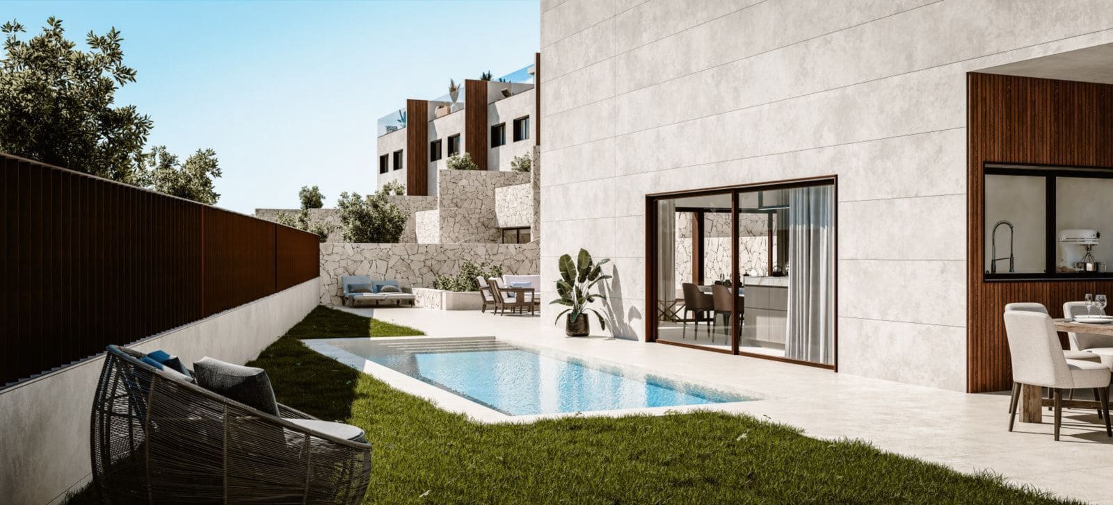 3 soverom Kjedet enebolig til salgs i Fuengirola med svømmebasseng garasje - € 770 000 (Ref: 9998638)
