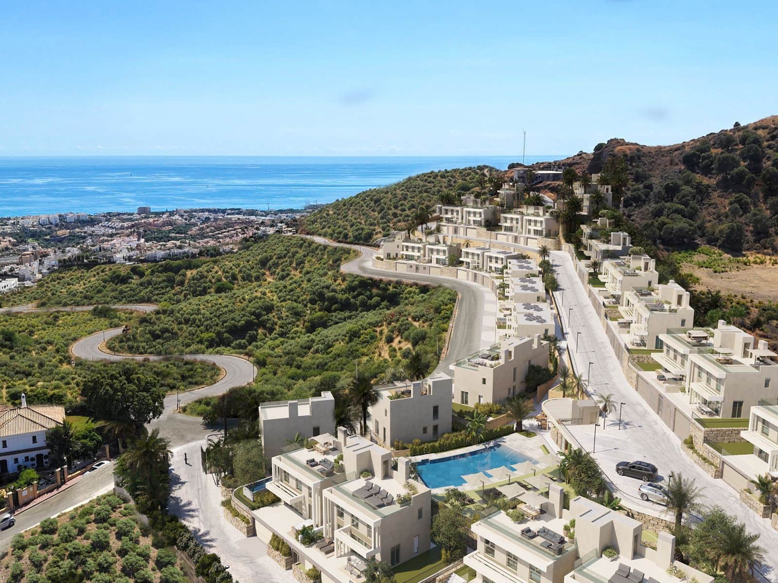 4 soveværelse Semi-Rækkehus til salg i Mijas med swimmingpool garage - € 970.000 (Ref: 9998658)