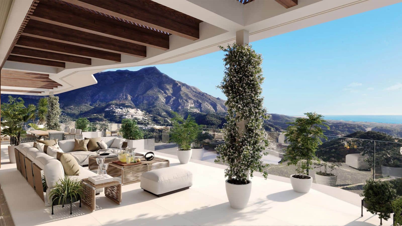3 sypialnia Penthouse na sprzedaż w Benahavis z basenem garażem - 2 100 000 € (Ref: 9998701)