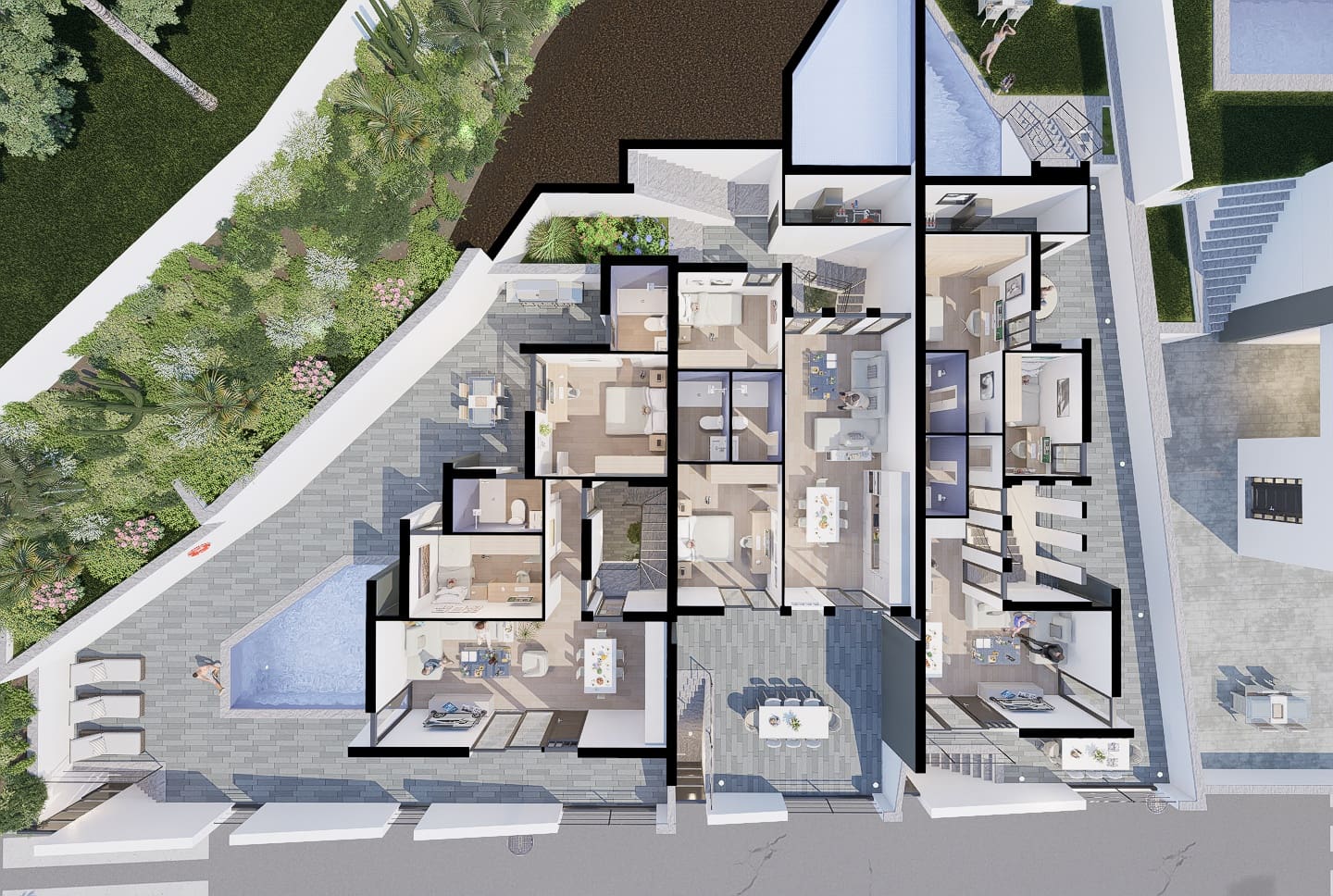 3 makuuhuone Rivitalo myytävänä paikassa Torrox-Costa mukana uima-altaan 
autotalli - 375 000 € (Ref: 8049407)