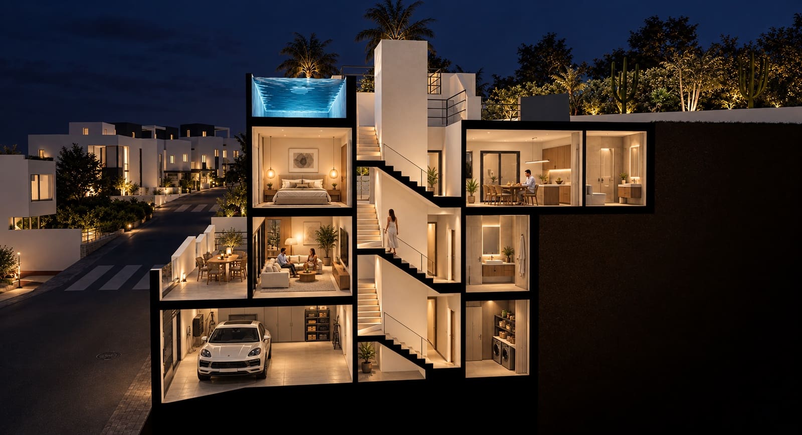 3 soveværelse Rækkehus til salg i Torrox-Costa med swimmingpool garage - € 425.000 (Ref: 8049407)