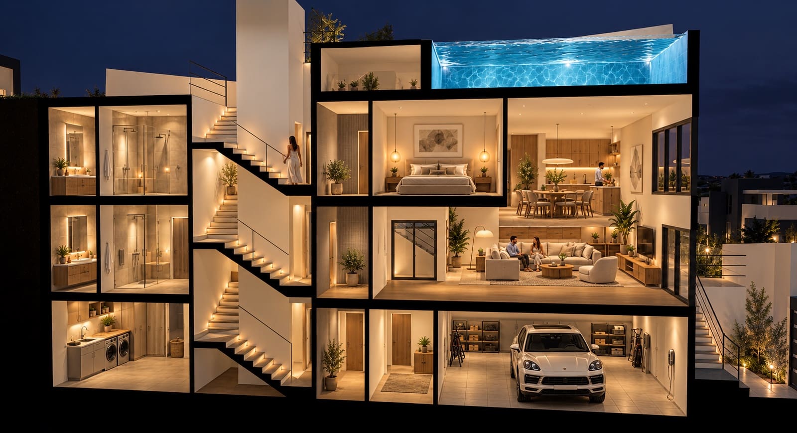 3 soveværelse Rækkehus til salg i Torrox-Costa med swimmingpool garage - € 425.000 (Ref: 8049407)