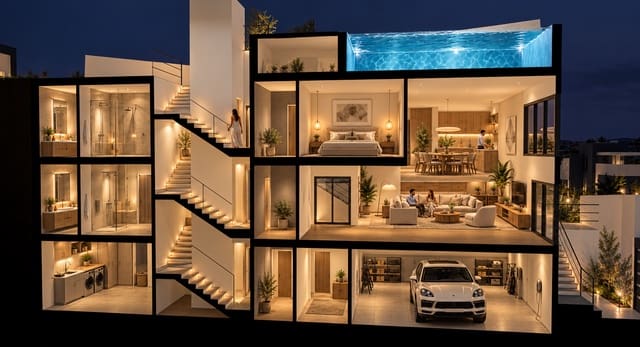 3 sovrum Radhus till salu i Centro Internacional, Torrox med pool garage - 425 000 € (Ref: 8049407)