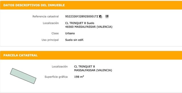 Byggetomt til salgs i Massalfassar - € 105 000 (Ref: 9468547)