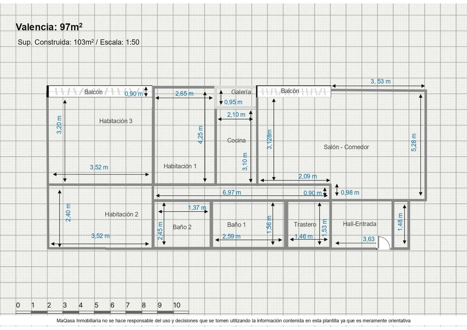 3 bedroom Flat for sale in Valencia city with garage - € 399,000 (Ref: 9752128)