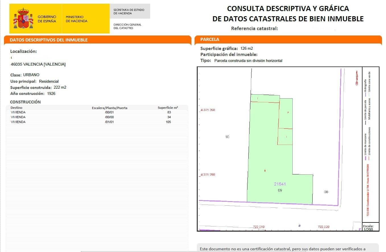 5 quarto Casa em Banda para venda em Benimamet - 159 000 € (Ref: 10005581)