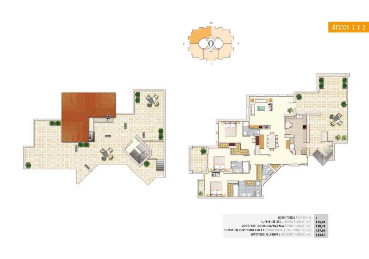 3 quarto Penthouse para venda em Torrevieja com piscina garagem - 480 000 € (Ref: 8591050)