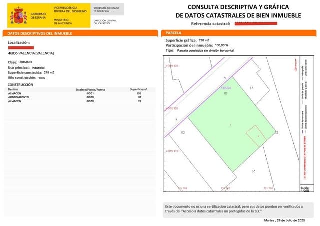 2 soverom Finca/Herregård til salgs i Valencia by med garasje - € 98 000 (Ref: 9154319)