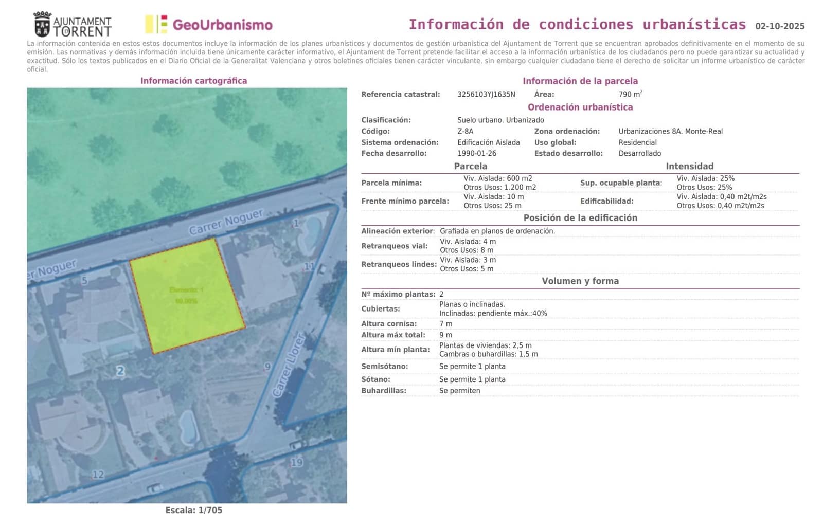 Byggetomt til salgs i Torrent - € 215 000 (Ref: 9285137)
