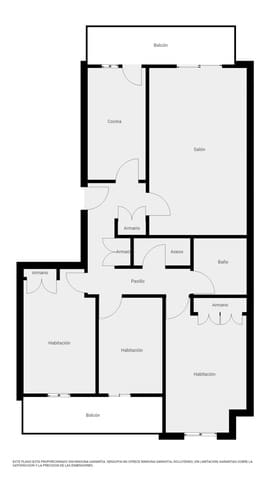 3 slaapkamer Flat te koop in Valencia stad met garage - € 295.000 (Ref: 9476185)