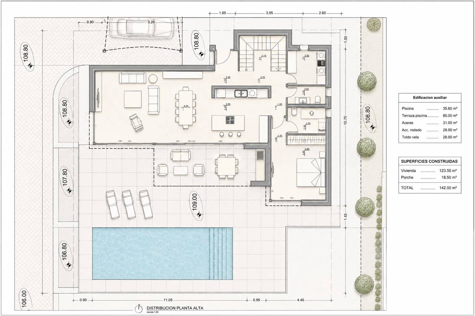 3 chambre Villa/Maison à vendre à Calpe / Calp avec piscine garage - 1 150 000 € (Ref: 10046207)