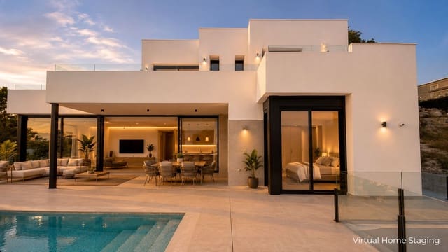 3 chambre Villa/Maison à vendre à Calpe / Calp avec piscine garage - 1 150 000 € (Ref: 10046207)