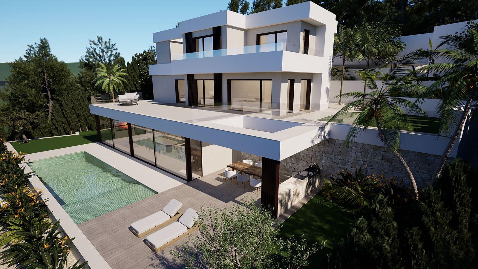 4 sypialnia Willa na sprzedaż w Altea la Vella z basenem garażem - 2 390 000 € (Ref: 9877484)