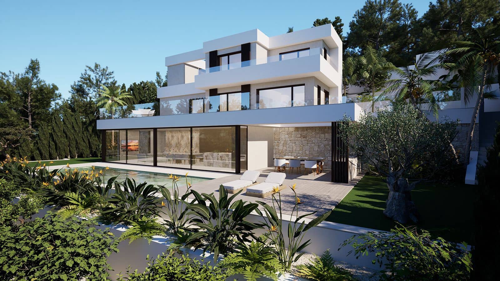 4 sypialnia Willa na sprzedaż w Altea la Vella z basenem garażem - 2 390 000 € (Ref: 9877484)