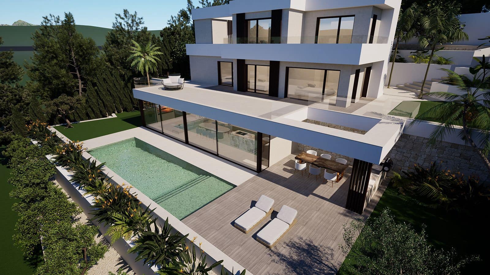 4 sypialnia Willa na sprzedaż w Altea la Vella z basenem garażem - 2 390 000 € (Ref: 9877484)