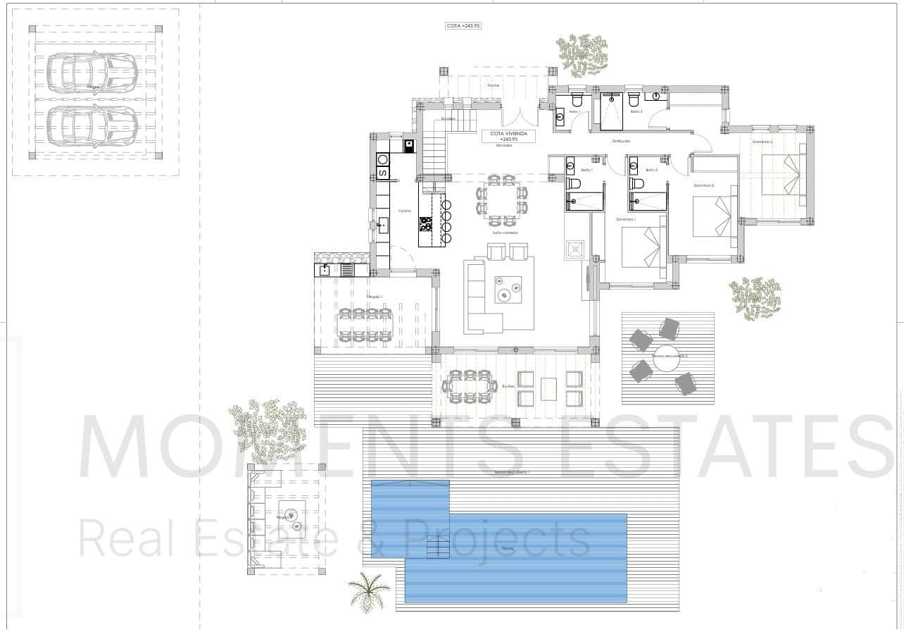 4 Zimmer Villa zu verkaufen in Teulada mit Pool - 1.795.000 € (Ref: 8675091)