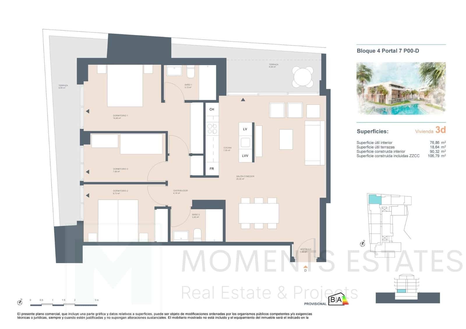 3 Zimmer Apartment zu verkaufen in Javea / Xabia mit Pool - 409.500 € (Ref: 9372200)