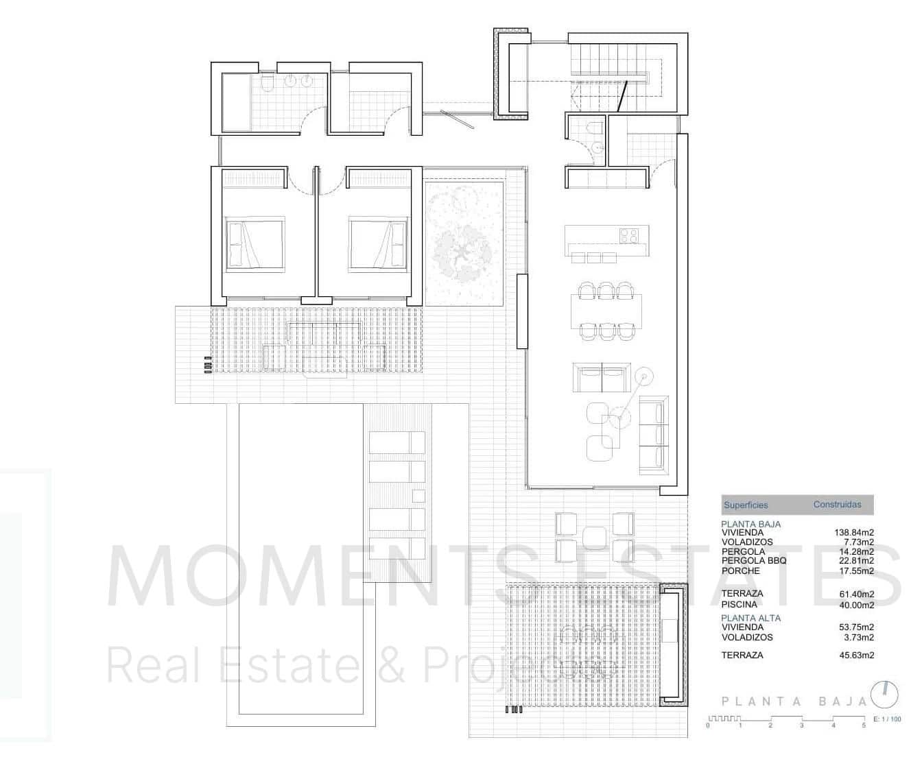 3 makuuhuone Huvila myytävänä paikassa Javea / Xabia - 1 450 000 € (Ref: 9372203)