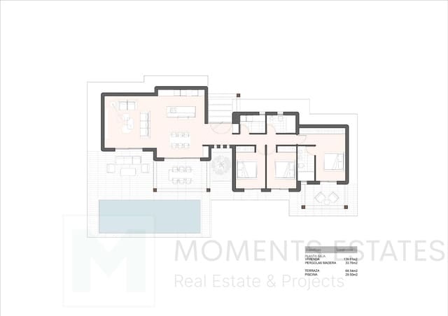 3 slaapkamer Villa te koop in Benissa met zwembad - € 890.000 (Ref: 9395327)