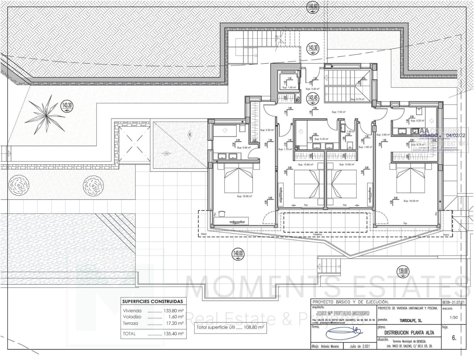 4 Zimmer Villa zu verkaufen in Benissa mit Pool - 2.450.000 € (Ref: 9395329)