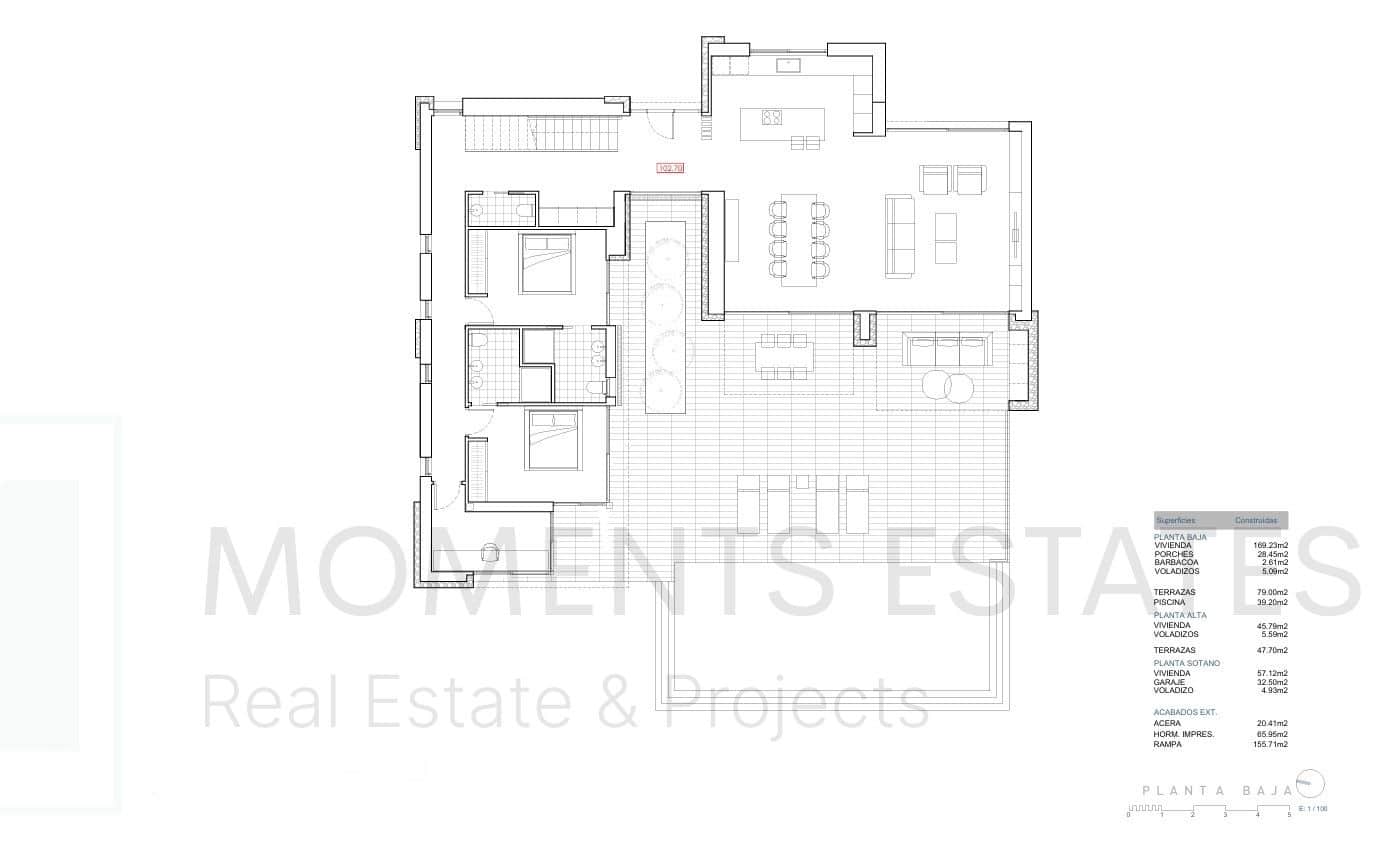 3 makuuhuone Huvila myytävänä paikassa Benissa mukana 
autotalli - 1 890 000 € (Ref: 9395330)