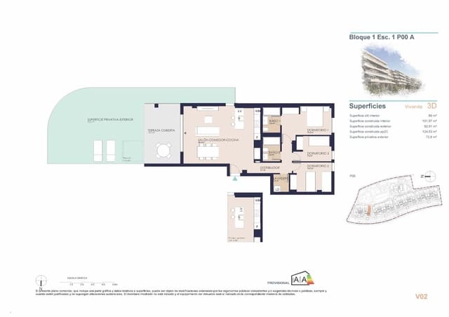 3 soveværelse Lejlighed til salg i Dénia med swimmingpool - € 450.000 (Ref: 9873862)