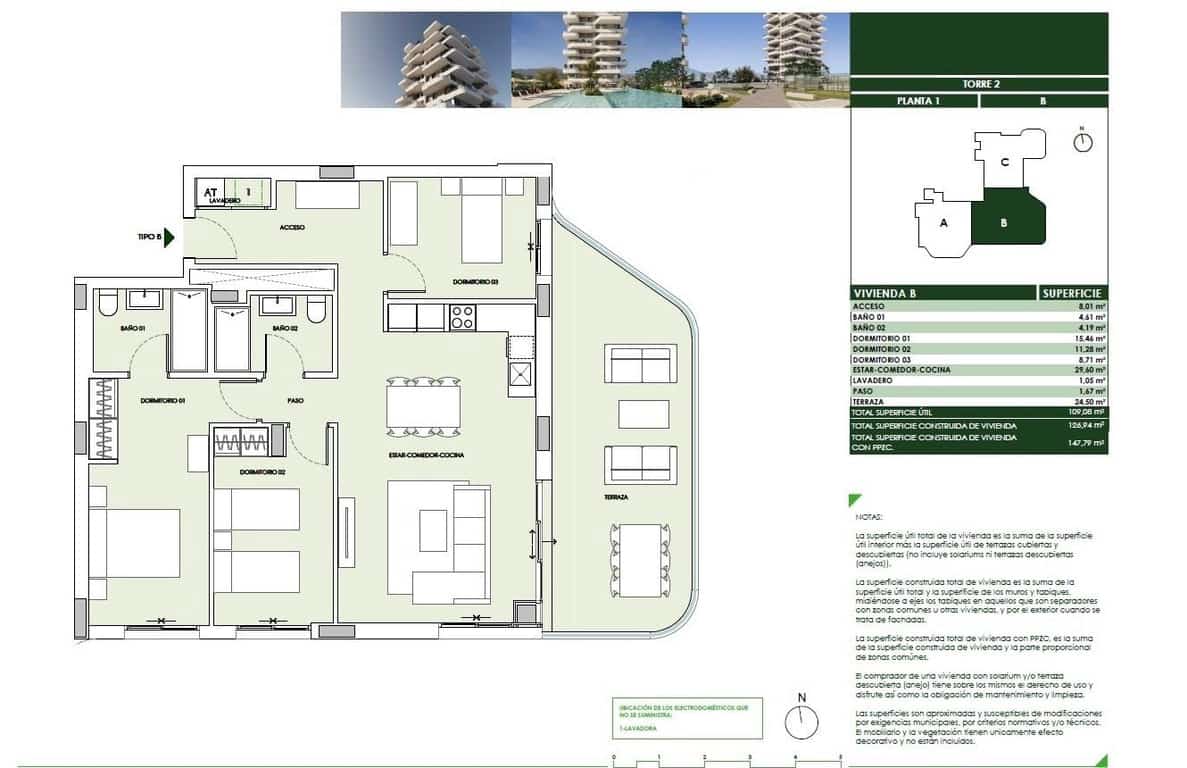 3 camera da letto Appartamento in vendita in Calpe / Calp con piscina - 440.000 € (Rif: 9873863)