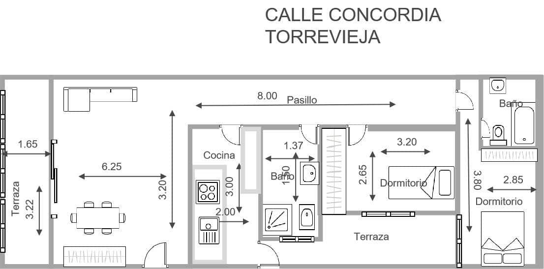 2 bedroom Apartment for sale in Torrevieja - € 145,000 (Ref: 8421376)