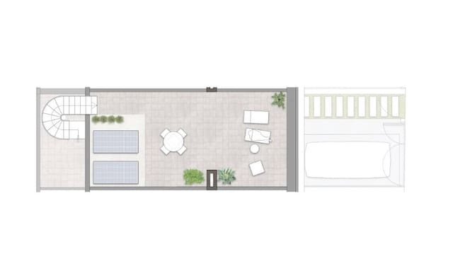 2 chambre Bungalow à vendre à Pilar de la Horadada avec piscine - 259 900 € (Ref: 8564786)