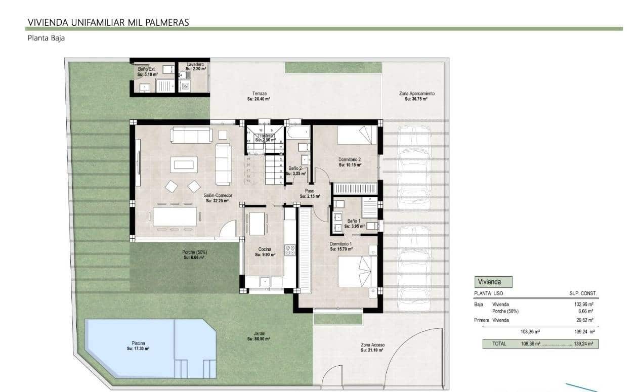 3 camera da letto Villa in vendita in Pilar de la Horadada con piscina - 649.000 € (Rif: 8842005)