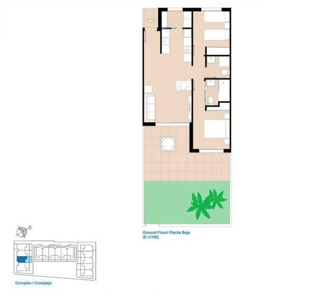 2 bedroom Apartment for sale in Pilar de la Horadada with pool garage - € 274,890 (Ref: 8842006)