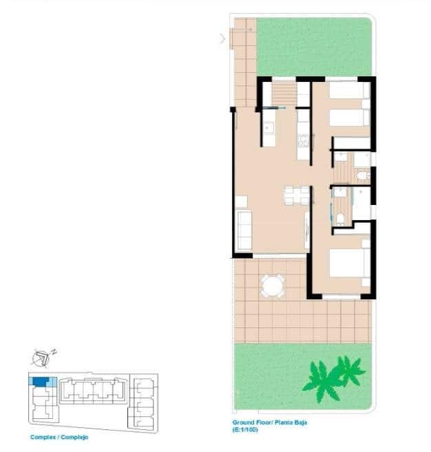 2 bedroom Apartment for sale in Pilar de la Horadada with pool garage - € 274,890 (Ref: 8842006)