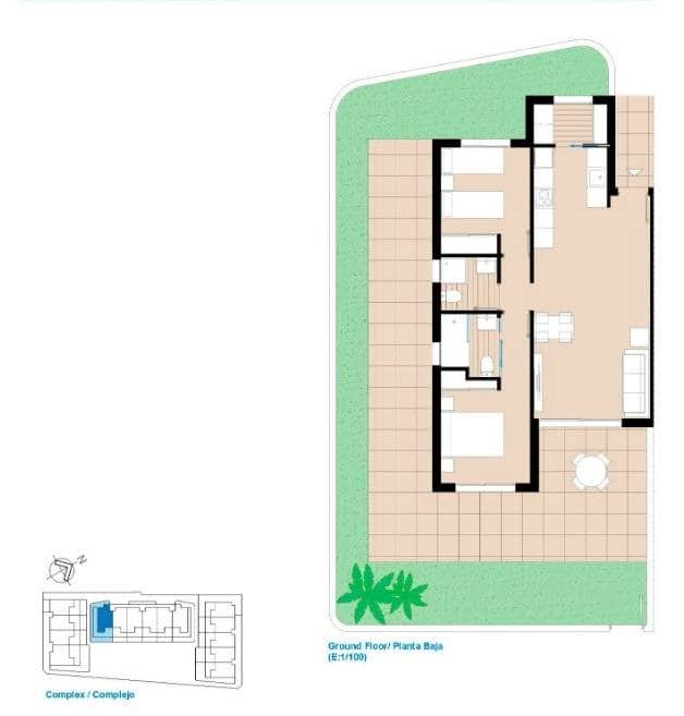 2 bedroom Apartment for sale in Pilar de la Horadada with pool garage - € 274,890 (Ref: 8842006)